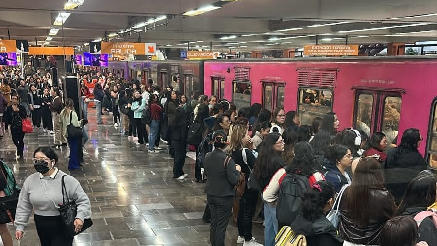 Saturación en estaciones del Metro de CDMX