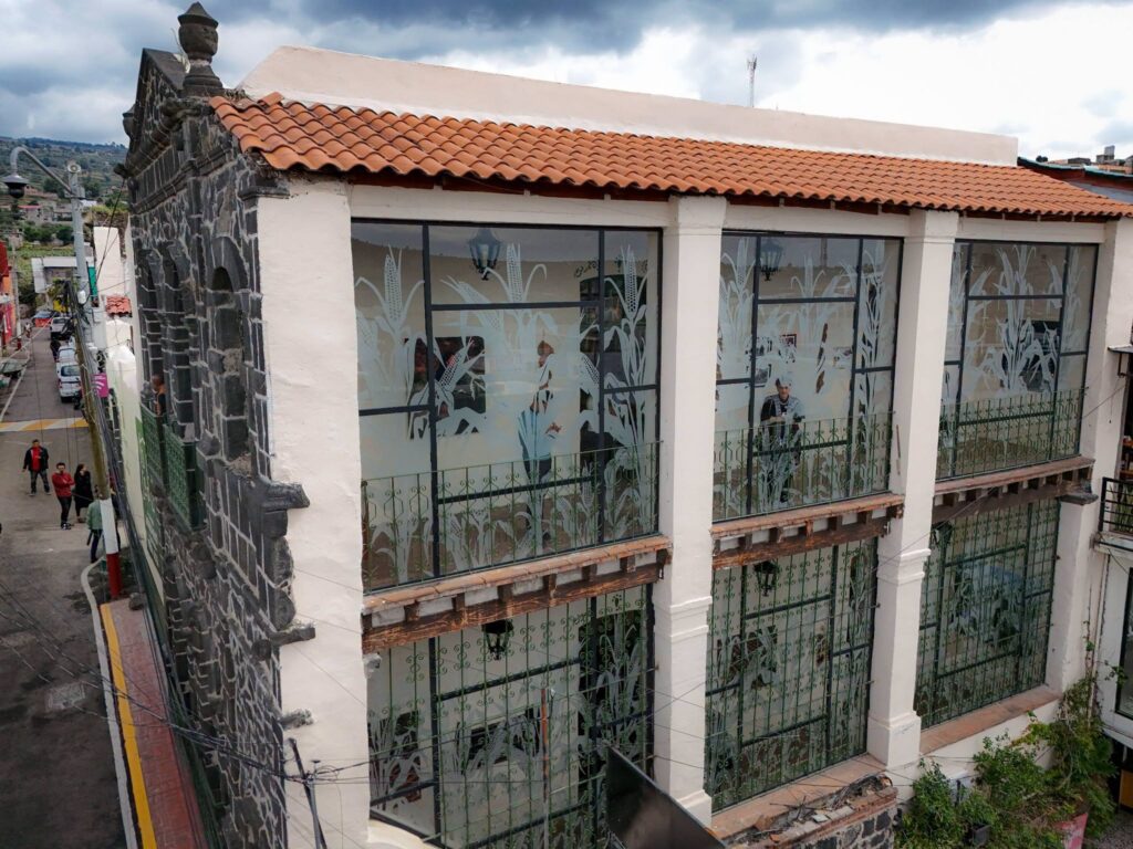 facahada de La Casona en Milpa Alta