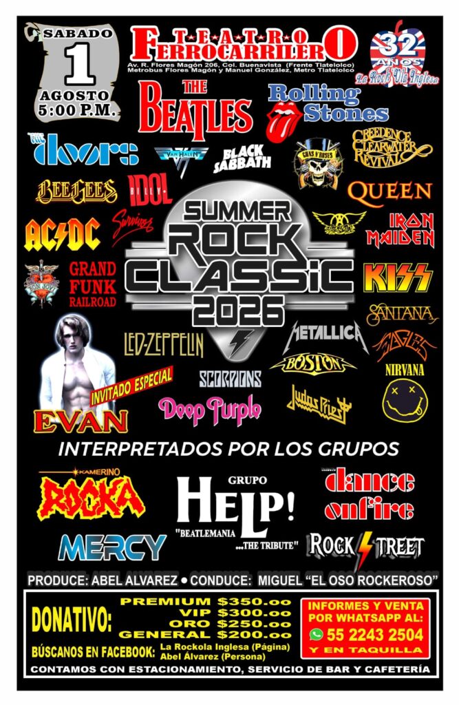 Habrá rock de sobra durante cinco horas de show.