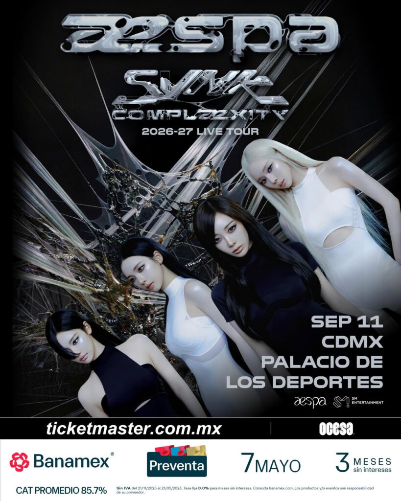 conciertos cdmx septiembre 2026: aespa