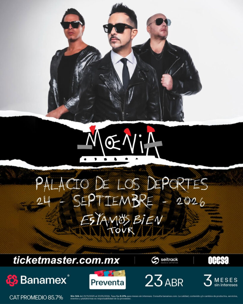 póster del concierto de moenia
