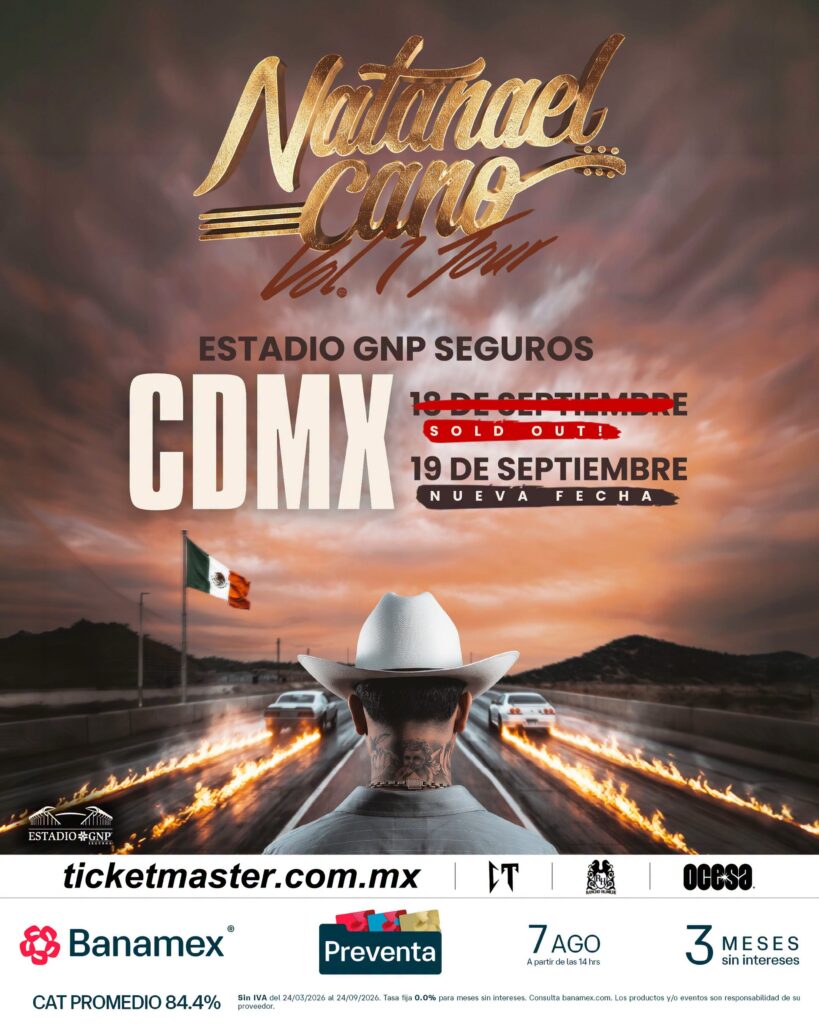 póster de conciertos de Natanael Cano