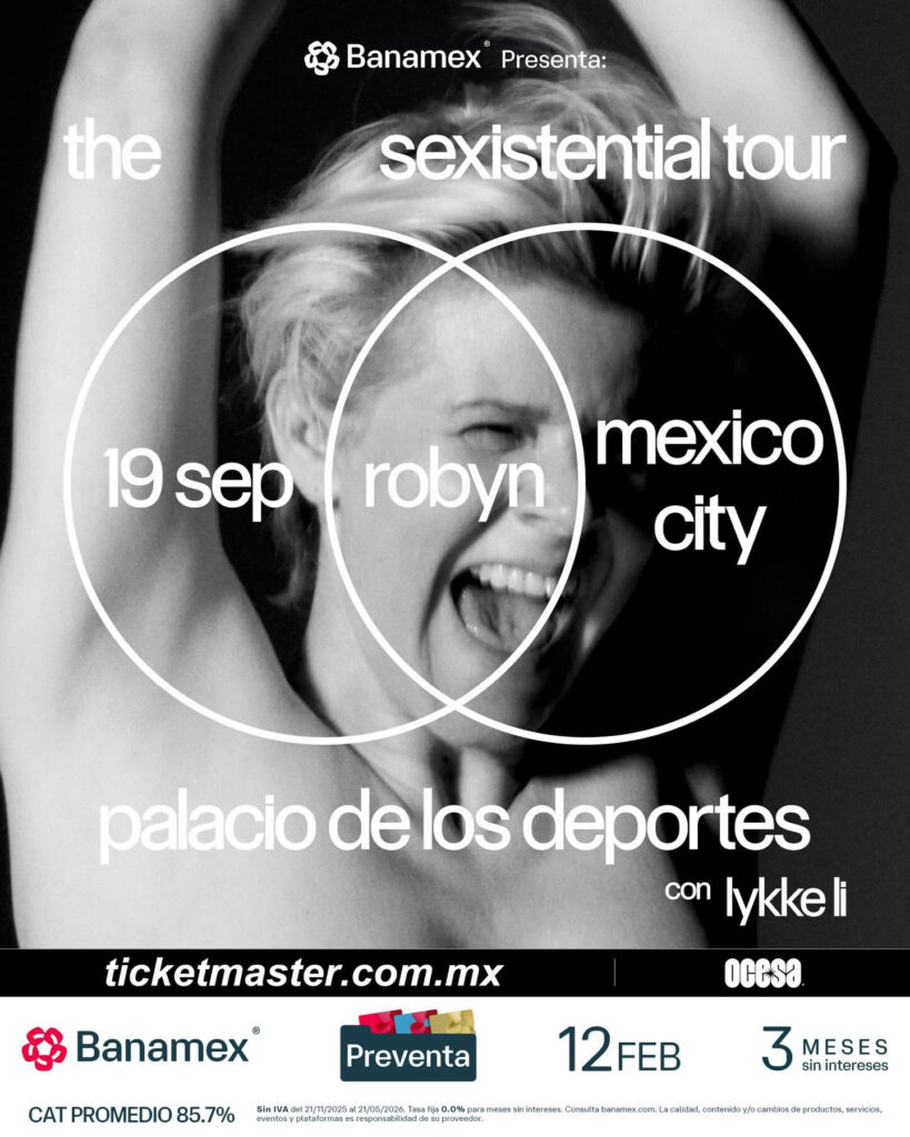 póster del concierto de Robyn