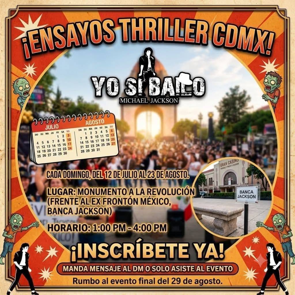 No te pierdas la oportunidad de bailar Thriller de Michael Jackson. 