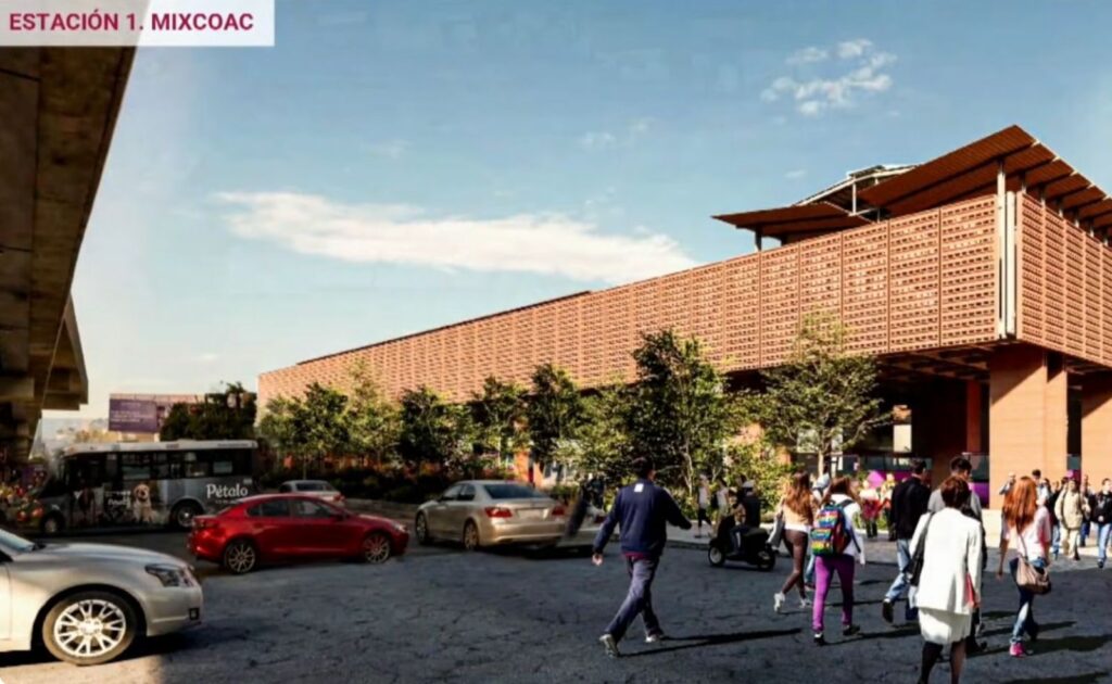 Así será la estación Mixcoac de la Línea 5 del Cablebús.