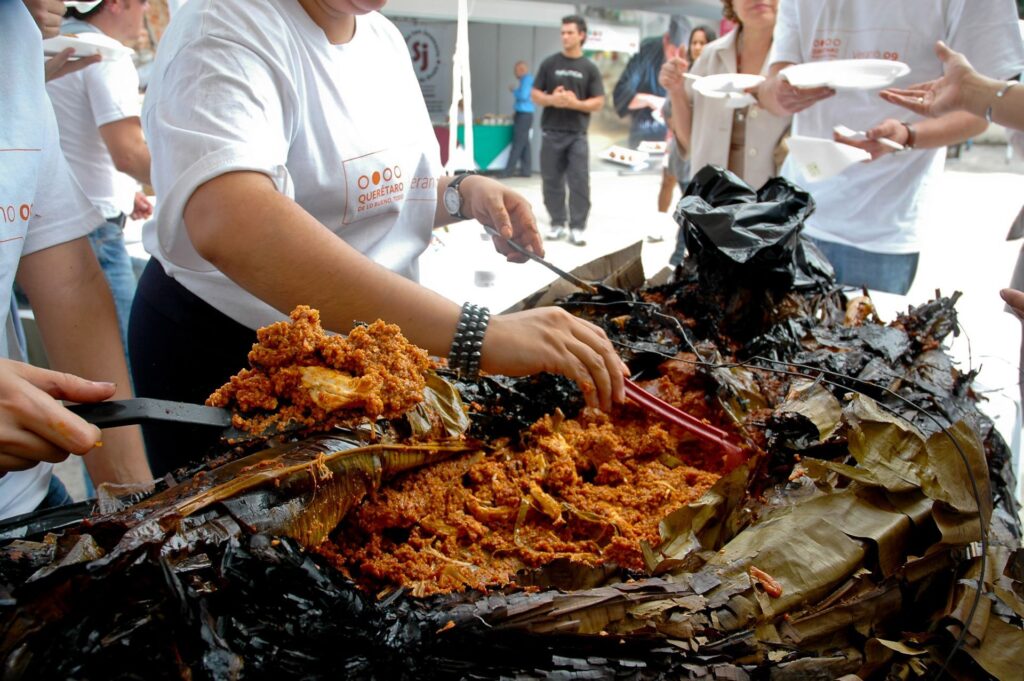 Tacos y tamales en Los Pinos
