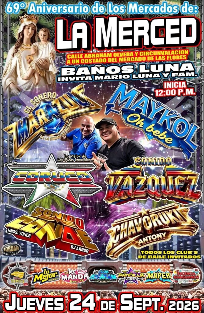 Baile gratis por el aniversario de La Merced