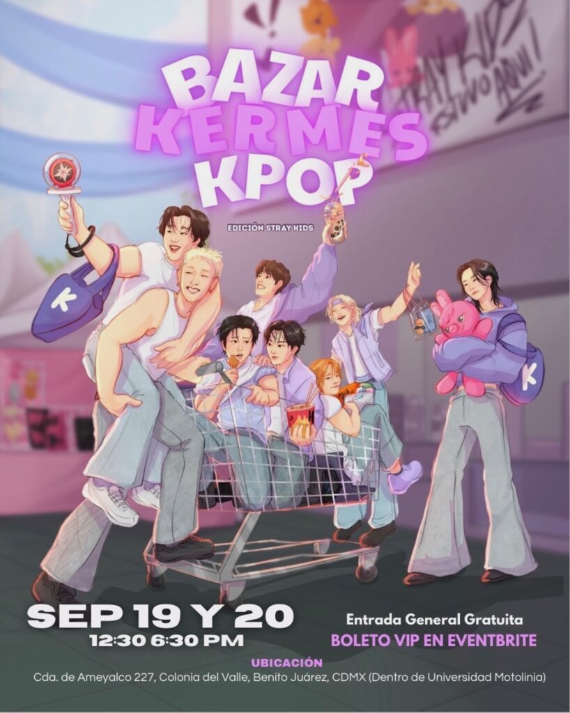 póster de evento Bazar Kermes Kpop