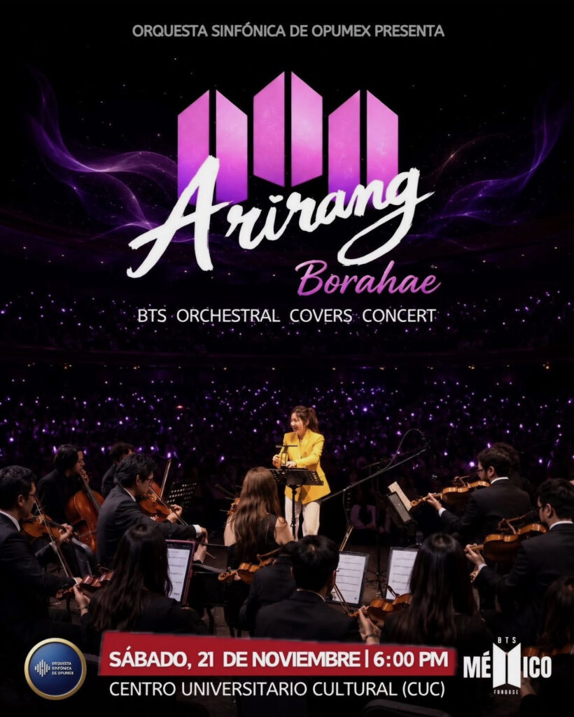 póster del concierto tributo a BTS