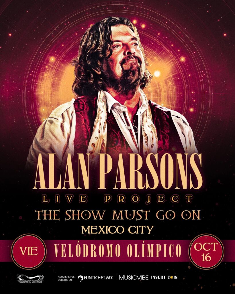 póster del concierto de Alan Parsons en CDMX