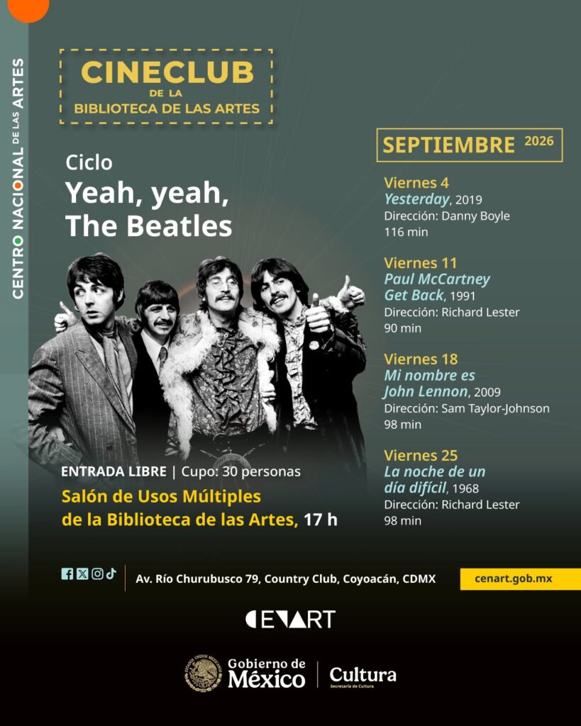 Checa la cartelera completa del cineclub. 