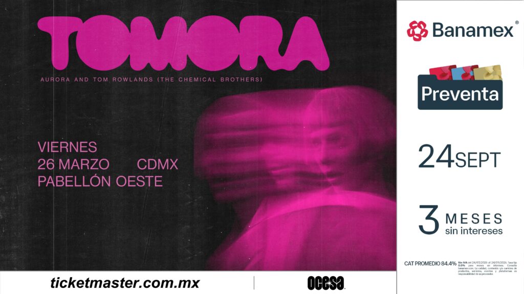 póster del concierto de TOMORA en CDMX