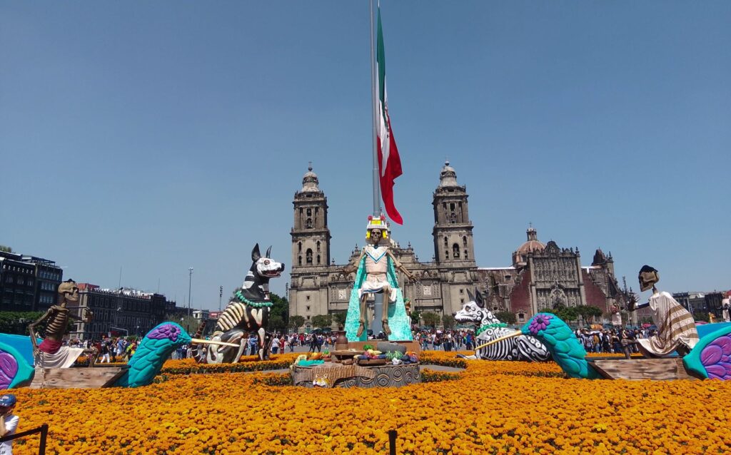 Ofrenda Monumental de Día de Muertos en el Zócalo