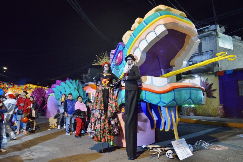 Calaveras gigantes de Tláhuac