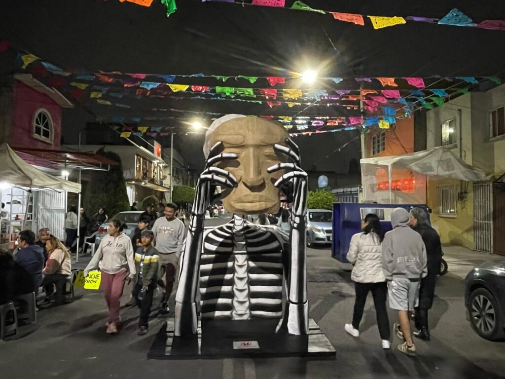 Calaveras gigantes de Tláhuac