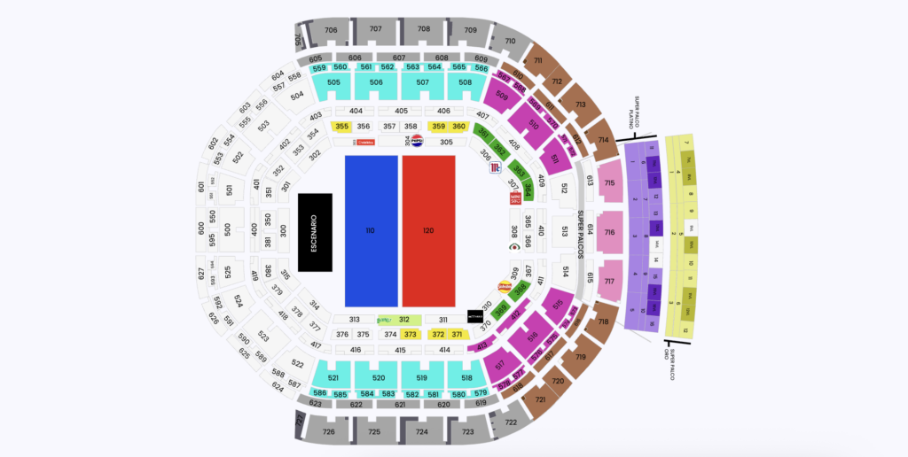 Checa las zonas para los conciertos de José Madero. 