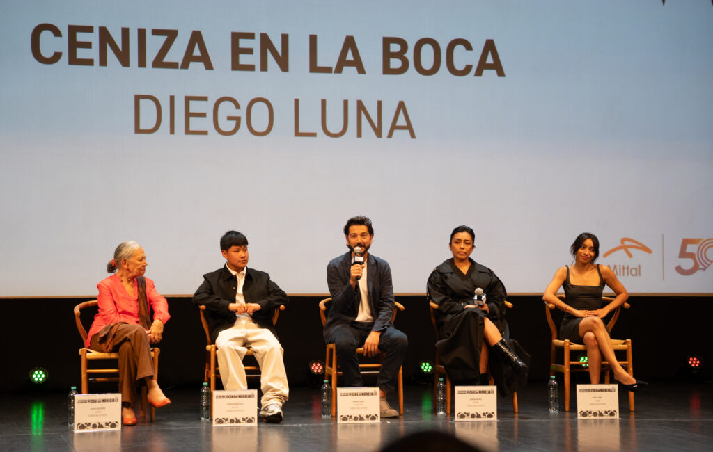 Diego Luna presentó "Ceniza en la boca" su más reciente largometraje.