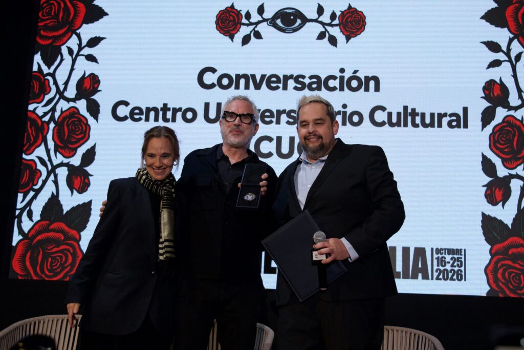 Daniela Michel y Alfonso Cuarón
