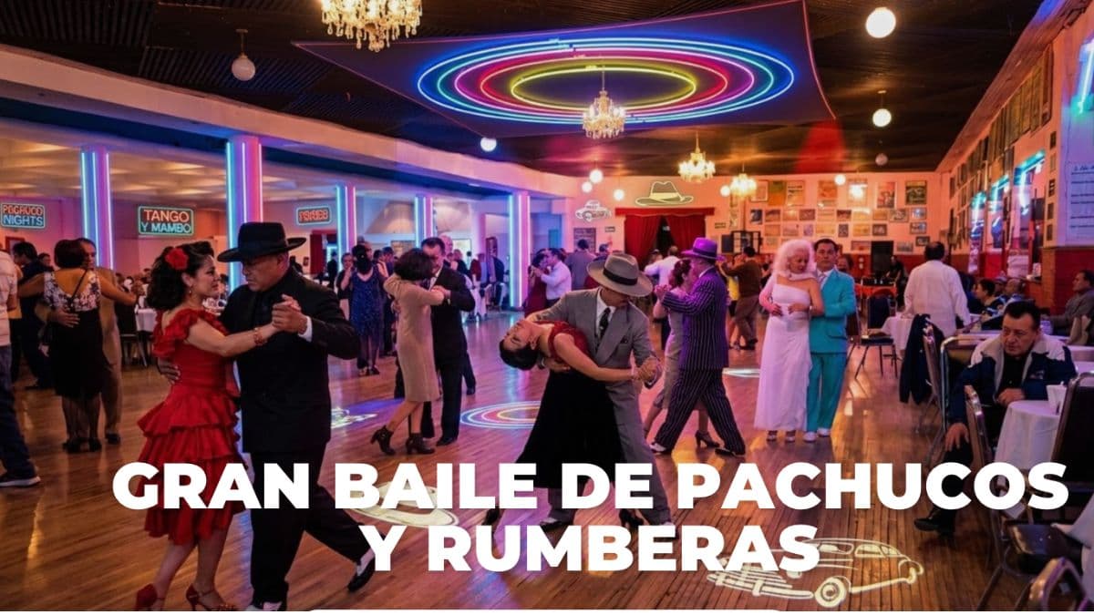 Gran baile de pachucos y rumberas en SalÃ³n Los Ãngeles Â¡Saca el tacuche!