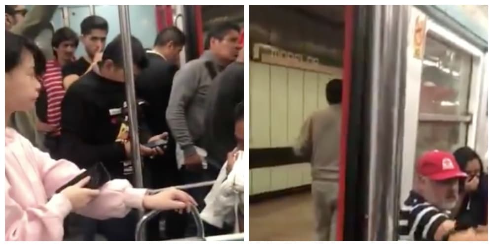 gas pimienta en el Metro Morelos