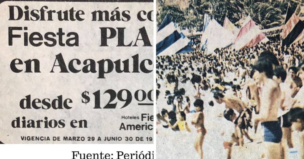 Acapulco en Semana Santa durante los años 70