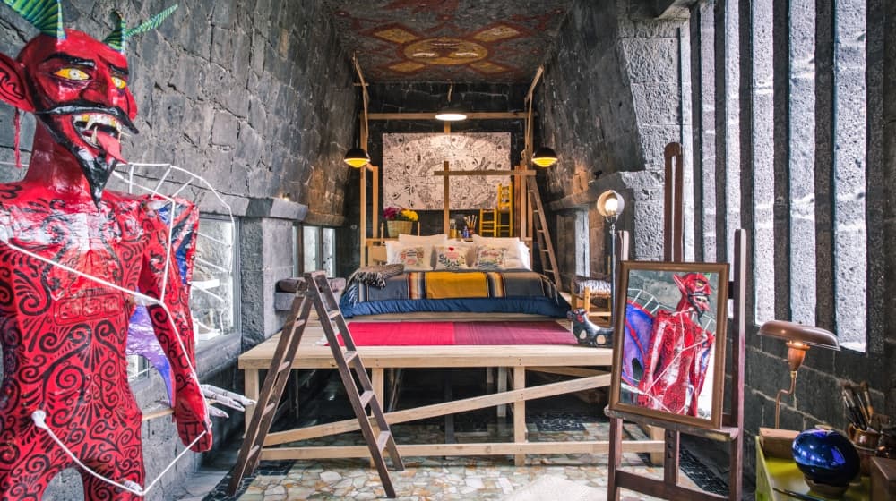 habitación de frida en el anahuacalli