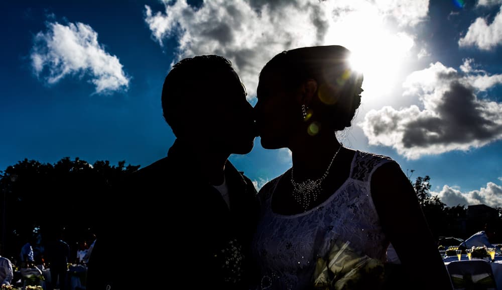 Boda colectiva en el Zócalo