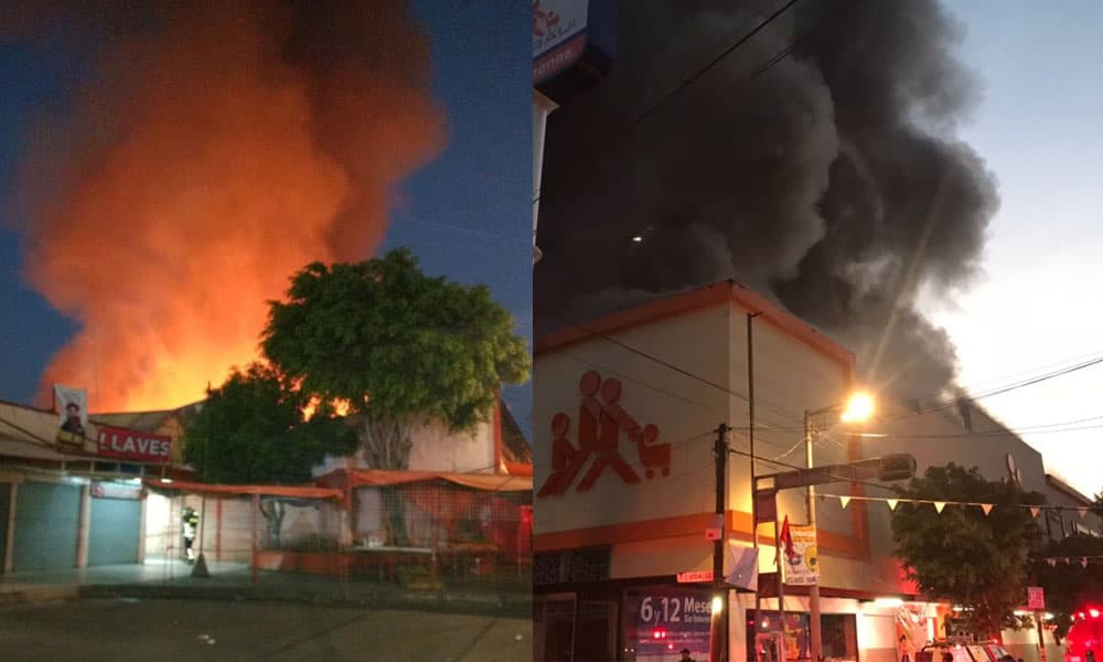 incendio en Mercado Hidalgo