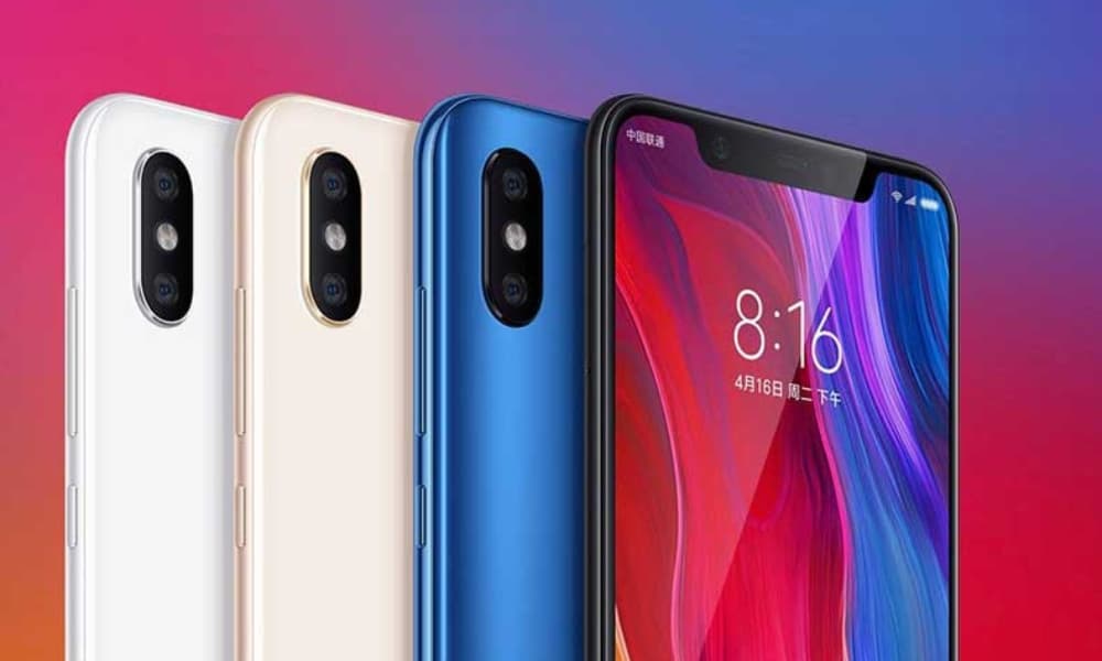 Xiaomi Mi 8 parecido al iPhone X
