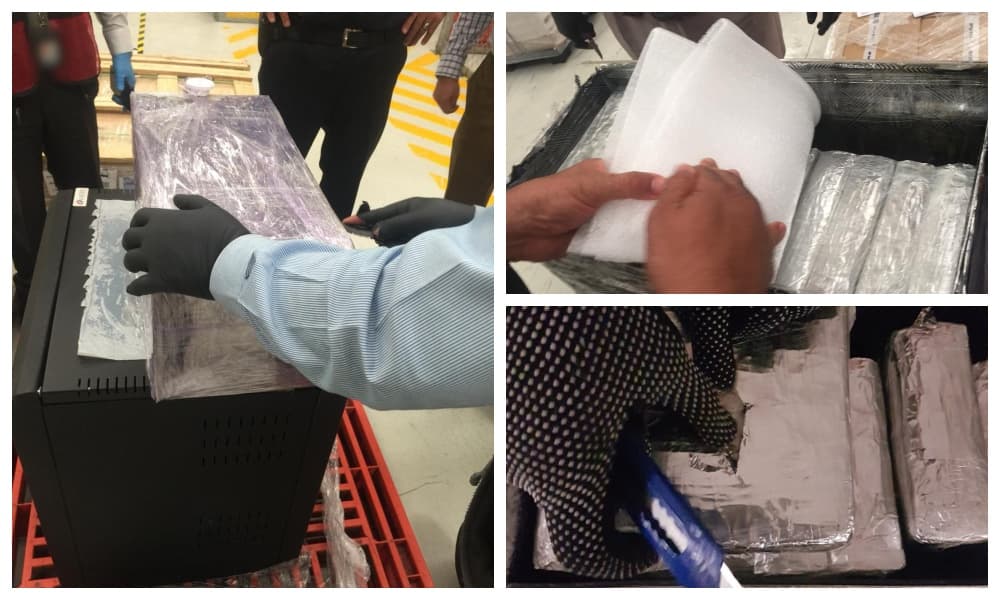 droga en el aeropuerto