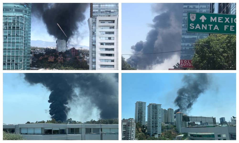 incendio en la zona de Santa Fe