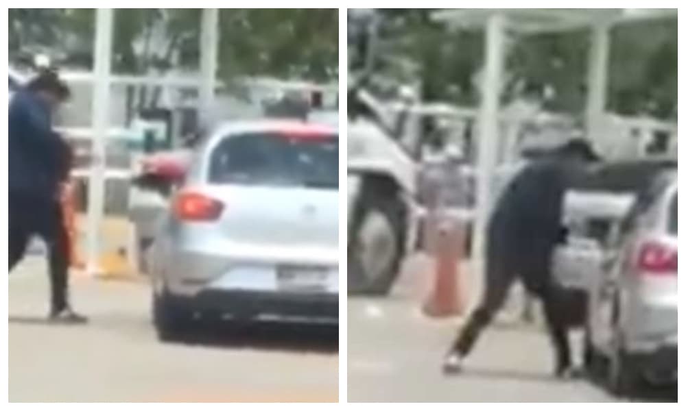 asalto en un centro comercial