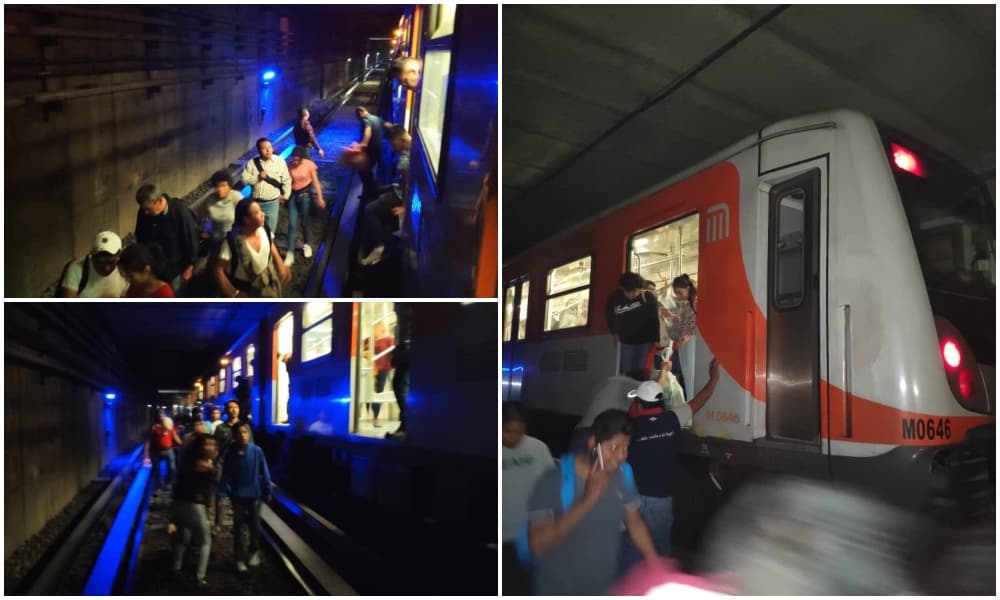 falla eléctrica en el Metro