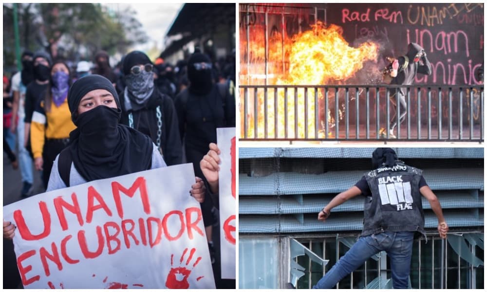 marcha a la Rectoría de la UNAM