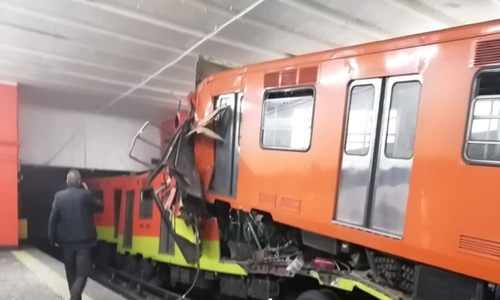 Choque en el Metro deja al menos dos heridos
