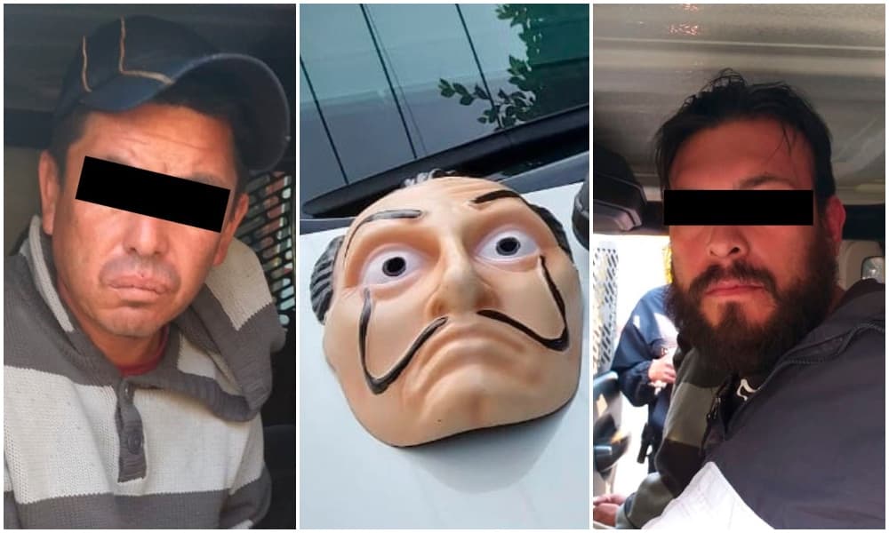 usaban máscaras para robar