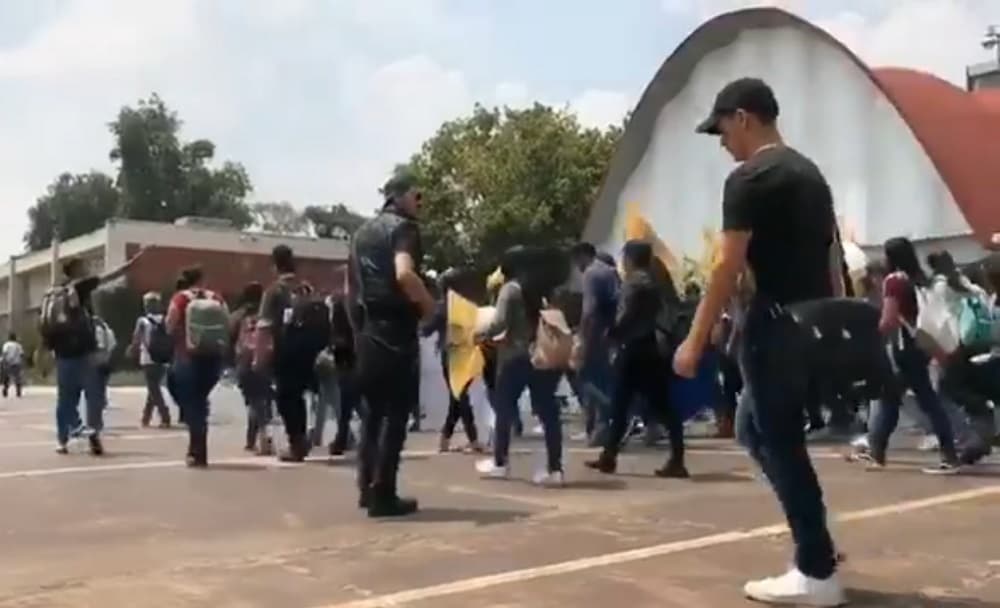 manifestación en ciudad universitaria