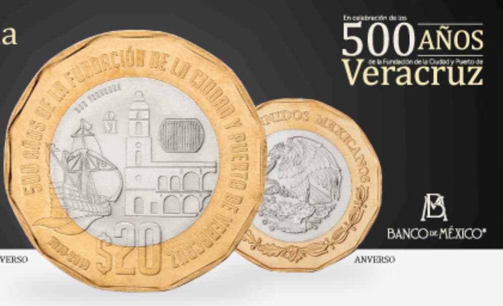 nueva moneda de 20 pesos