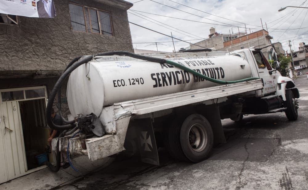 Corte de agua en Azcapotzalco