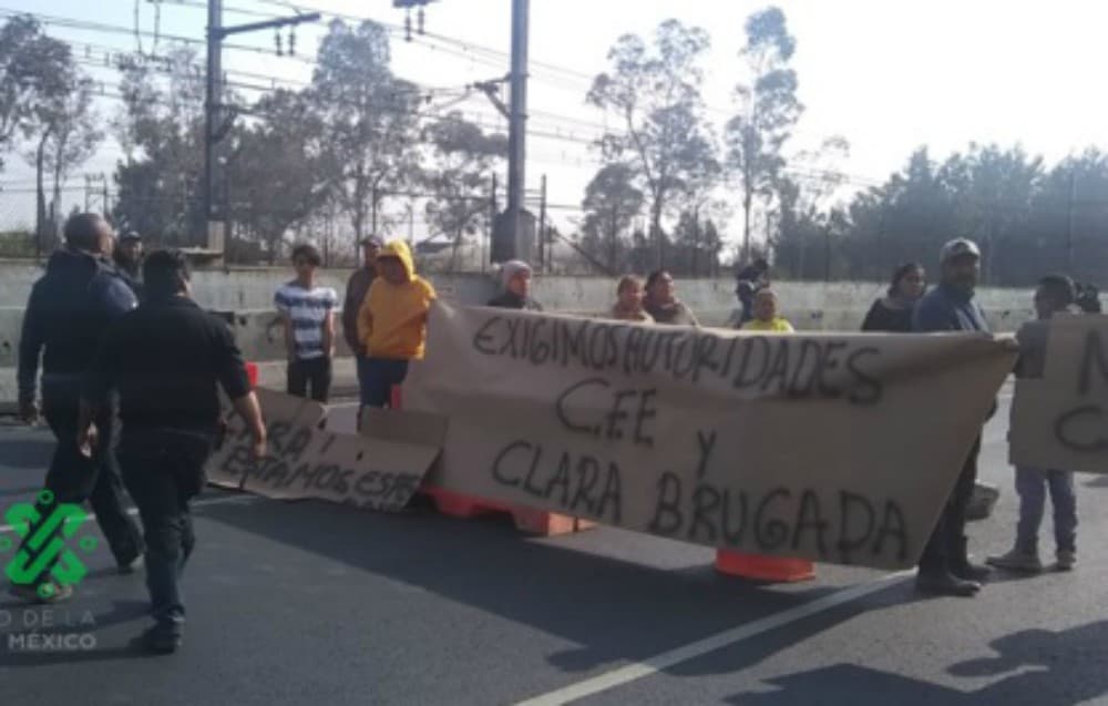 protesta en calzada ignacio zaragoza