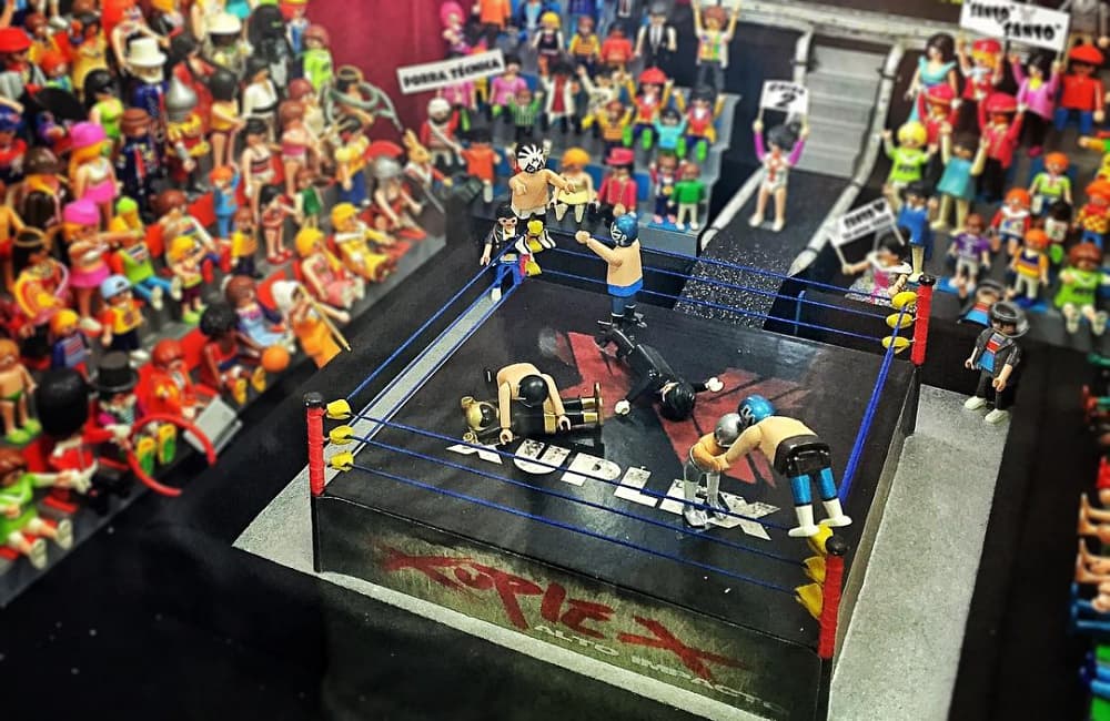 lucha libre en el mujam