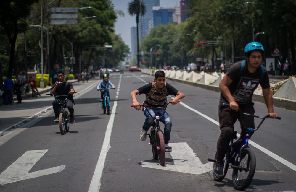 ampliación de la ciclovía en paseo de la reforma