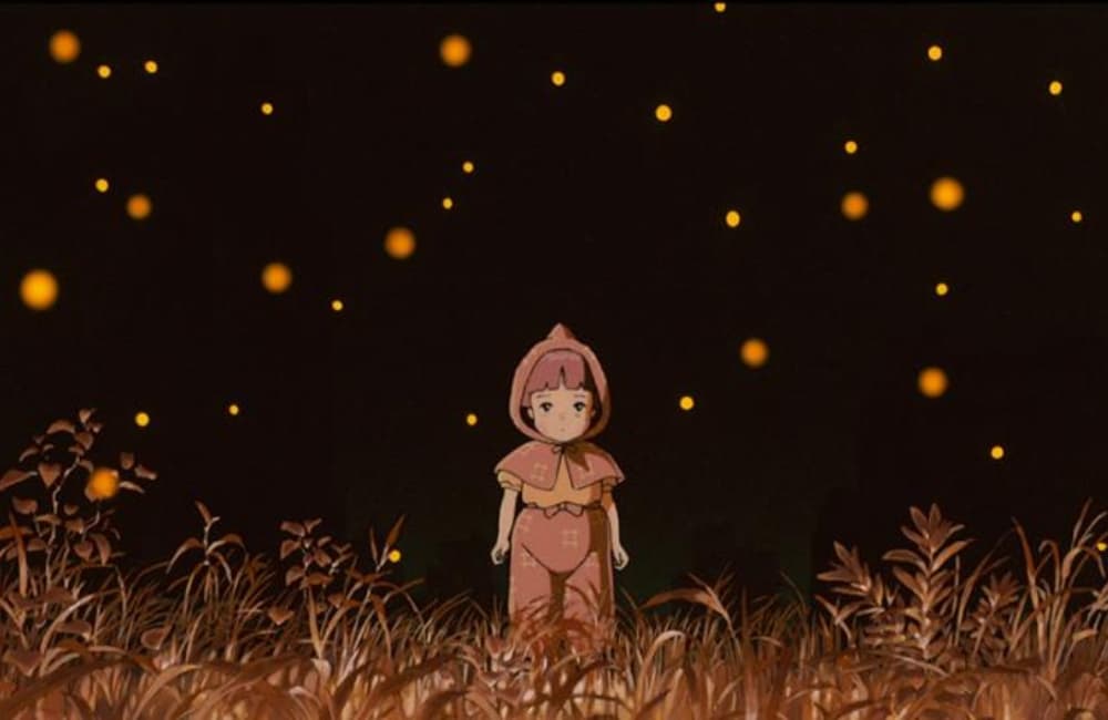 proyección de la tumba de las luciérnagas