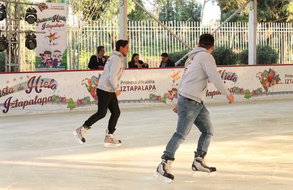 pistas de hielo en Iztapalapa