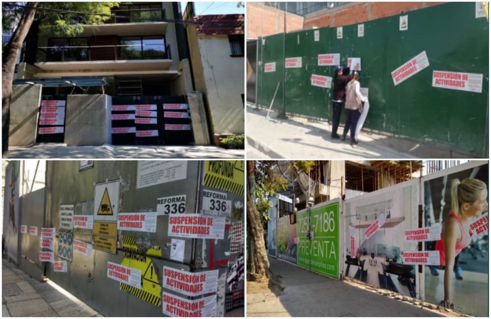 clausuran construcciones irregulares en la CDMX