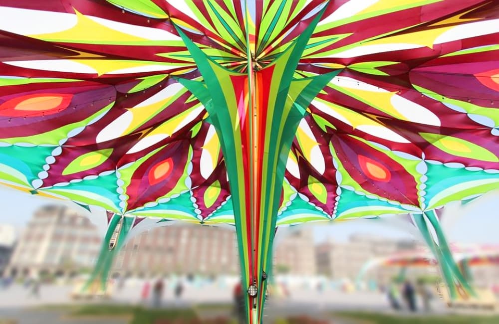 jardín de primavera en el centro de la cdmx