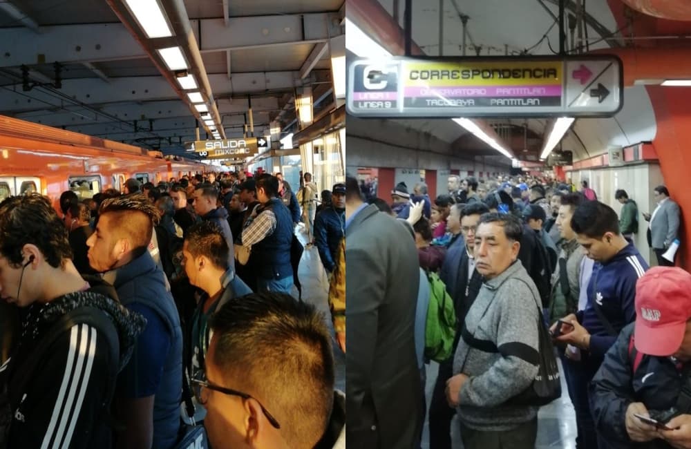Jueves de caos. Servicio del Metro chilango tiene retrasos en 10 líneas