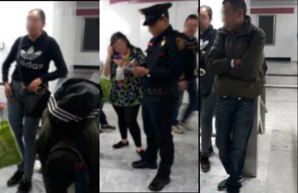 Detienen a supuesta banda dedicada al robo de celulares en el Metro