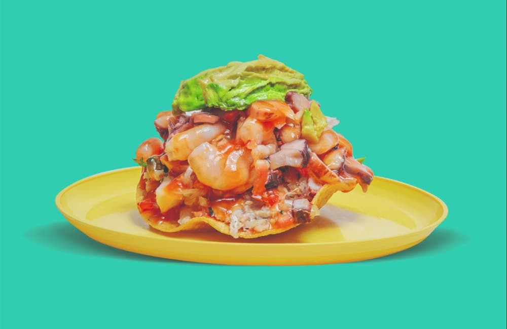 TOSTADA CAMPECHANA DE MARISCOS