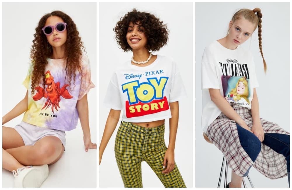 ropa de disney en pull and bear